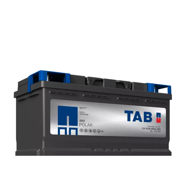 12V 92Ah 800A(EN) TAB Polar S92  353x175x175 - + (1000875)