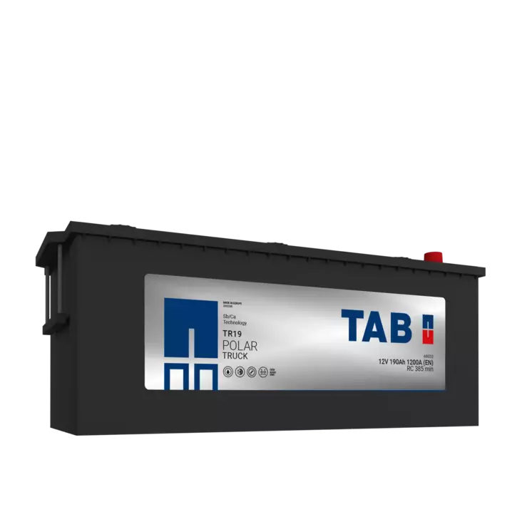 12V 190Ah 1200A(EN) TAB Polar Truck TR19  512x222x194/221 + - (1000495) EMC