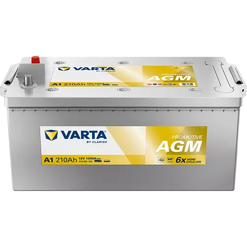 Varta Promotive AGM A1 12V 210Ah 1200A 518x276x242 + -